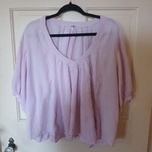 Free People "Catch Me If You Can" Boho Oversized Top Size Medium